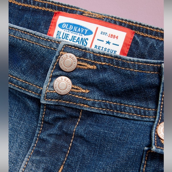 Old Navy Cargo blue Denim Jean Skirt| size medium 8 - Picture 4 of 7